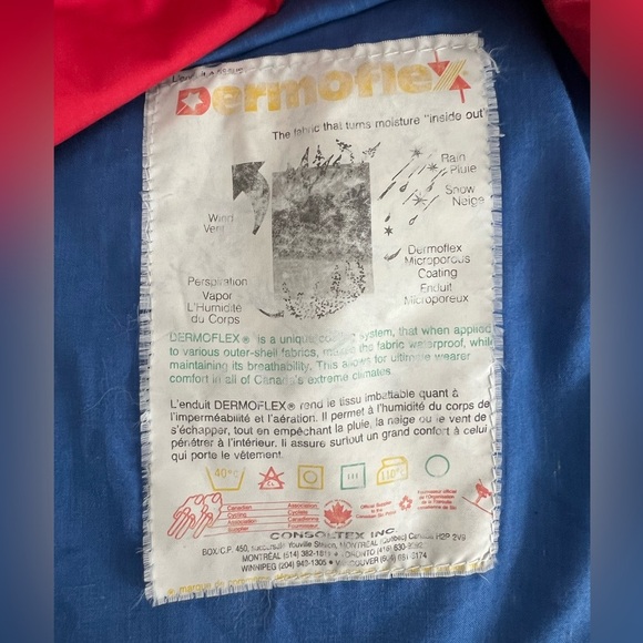 Vintage Action II Windbreaker Sports Jacket Dermoflex Material Made In Canada 42 - Picture 7 of 7